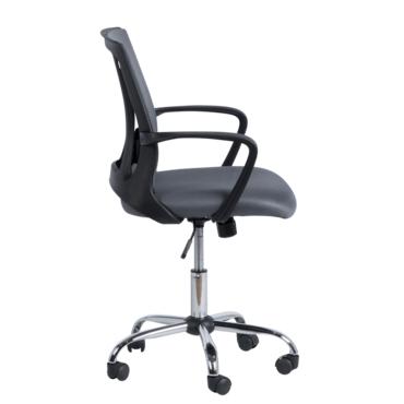 Работен стол ЕМИЛИ-сниман отстрани, сив цвят