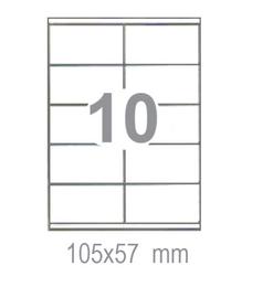 Самозалепващи етикети 105х57 10 бр.