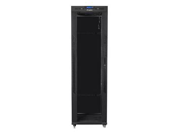 Комуникационен шкаф Lanberg rack cabinet 19' free-standing 42U/600x1000 (flat pack) with glass door lcd black v2