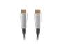 Кабел Lanberg HDMI M/M v2.0 cable 30m optical black aoc
