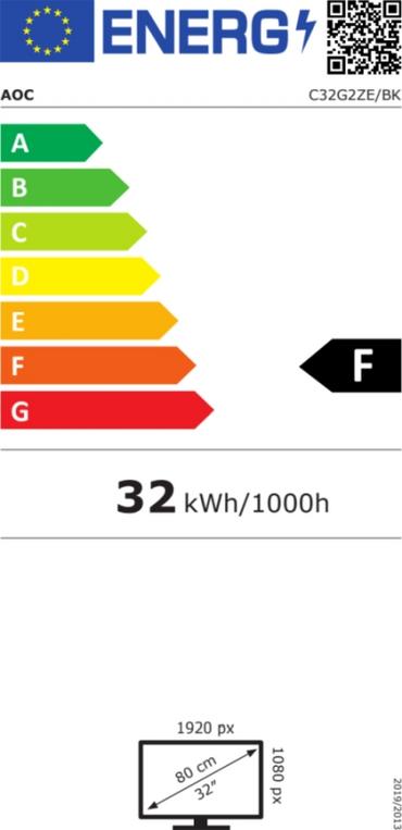 Монитор AOC C32G2ZE/BK, 31.5' Curved 1500R, VA, WLED, 1920x1080@240Hz, 4ms GtG, 1ms MPRT, 300cd/m2, 4000:1, DCR 80M:1, FreeSync, FlickerFree, Low Blue Light, Tilt, 2xHDMI, DP