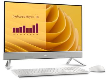 Настолен компютър - всичко в едно Dell 27 All-in-One EC27250, Intel Core 7 150U(12MB cache, 10 cores, up to 5.4 GHz), 27' FHD (1920x1080) Touch  WVA, 32 GB DDR5, 2 x 16 GB, 5200 MT/s, 1TB M.2 PCIe SSD, Intel Graphics, Triangle Stand 5MP IR Tilt Cam, WiFi 
