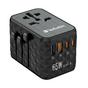 Адаптер Verbatim UTA-05 GaN III Universal Travel Adapter with 2 x USB-C PD 65W & QC 4+ / 2 x USB-A