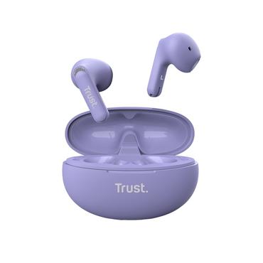 Слушалки TRUST Yavi Bluetooth ENC Earphones Purple