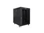 Комуникационен шкаф Lanberg rack cabinet 19' free-standing 15U/600x800 (flat pack) with glass door lcd black v2