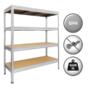 Метален стелаж BTL цинк 168x160x40см 600кг/ рафт