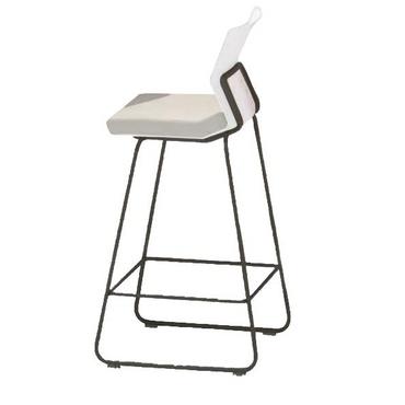 Бар стол АДВИРА ZPL - цвят крем- сниман в десен профил