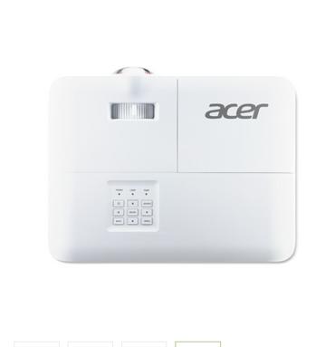 Мултимедиен проектор Acer Projector S1287, DLP, Short Throw 0.6, XGA (1024x768), Max WUXGA (1920x1200), 4000 ANSI Lumens, 20,000:1 Dynamic Black, HDMI 3D Ready, 2x HDMI (1.4b), DC Out (5V/1A, USB-A), RS232, Speaker 16W, Bluelight Shield, 3.1 kg, 3Y, White