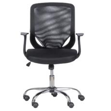 Работен стол КИАР- снимка отпред, хромирана основа