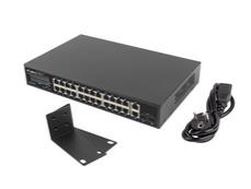 Комутатор Lanberg switch 24x 1GB poe+/2x GB 2x sfp rack 19' gigabit ethernet 360w