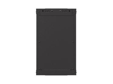Комуникационен шкаф Lanberg rack cabinet 10' wall-mount 9U/300x300 (flat pack) with glass door black
