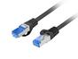 Кабел Lanberg patchcord CAT.6a s/ftp lszh cca 15m black fluke passed