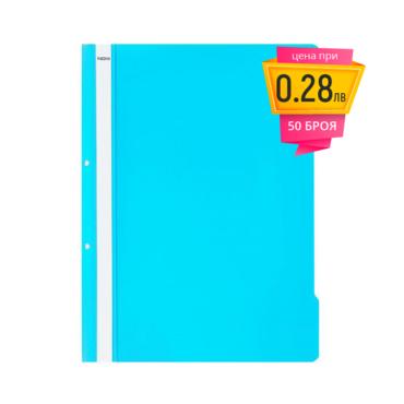 Папка PVC с перфорация светлосин