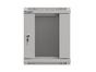 Комуникационен шкаф Lanberg rack cabinet 10' wall-mount 6U/300x300 (flat pack) with glass door grey