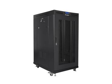 Комуникационен шкаф Lanberg rack cabinet 19' free-standing 22U/800x1000 (flat pack) with mesh door lcd black v2
