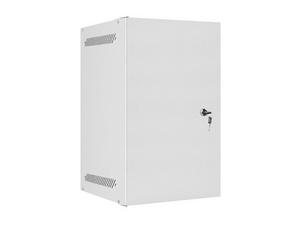Комуникационен шкаф Lanberg rack cabinet 10' wall-mount 9U / 280x310 self-assembly flat pack with metal door, grey