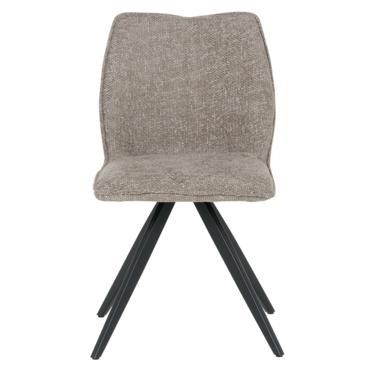 Трапезен стол ТОМА- бежов цвят дамаска