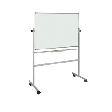 Бяла дъска 120х180 см мобилна- снимка отдалеч, сглобена