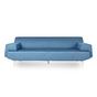 Диван триместен КОТРАГ VG 03 - сниман в профил, син цвят