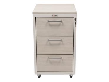 Медицински контейнер PMT TPL8 - сниман отпред, сив, затворени врати 