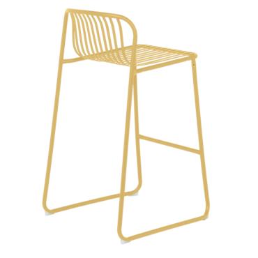 Бар стол КЛАРА- Метал с антикорозионна жълта боя