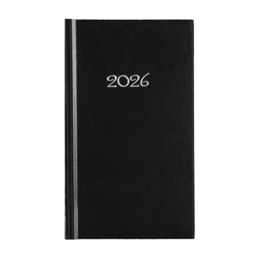 Календар - бележник СЛИМ джобен черен