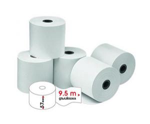 Касови ролки термо 57 мм/ф 30 9.5м 24 бр