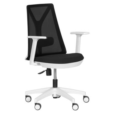 Работен стол ЗЛАТИ -черен, бял полипропилен