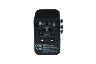 Адаптер Verbatim UTA-04 Universal Travel Adapter with 1 x USB-C PD 61W & QC 3.0 / 1 x USB-C / 3 x USB-A