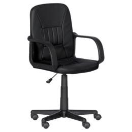 Работен стол МИНА- сниман отстрани, черен цвят