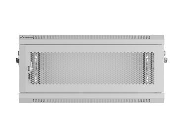 Комуникационен шкаф Lanberg rack cabinet 19' wall-mount 4U/600x450 with perforated door grey (flat pack)