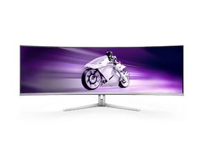 Монитор Philips 49M2C8900L, 48.9' QD-OLED Curved 1800R, 5120x1440@144Hz, 0.03 GtG, 1000cd m/2, 1.000.000:1, Mega Infinity DCR, Adaptive Sync, FlickerFree, Blue Light Soft., 7.5Wx4+DTS, Tilt, Height Adjust, Swivel, 2xHDMI, DP, USB hub