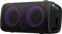 Аудио система Hisense Party Rocker One Plus (HP110) Bluetooth Speaker with 300W Power, Built-in Woofer, Karaoke Mode, Built-in Wireless Charging Pad, AUX Input and Output, USB, 15 Hour Long-Lasting Battery 4 x 2500Ah, 2x mics included, Black