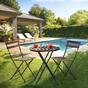 Сгъваема градинска маса БОЖУРА- столчета с маса