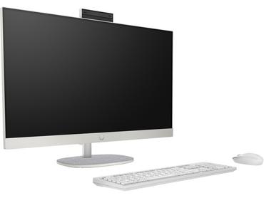 Настолен компютър - всичко в едно HP All-in-One 27-cr1003nu Shell White, Ultra 5-125U(up to 4.3GHz/12MB/12C), 27' FHD AG IPS + FHD IR Camera, 8GB 5600Mhz 1DIMM, 512GB PCIe SSD, WiFi 6+BT, HP Keyboard & HP Mouse, Free DOS, 2Y Warranty