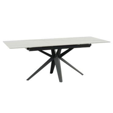 Трапезна маса ЗОРИ разтегателна- бял цвят плот