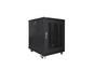 Комуникационен шкаф Lanberg rack cabinet 19' free-standing 15U/600x800 (flat pack) with mesh door black