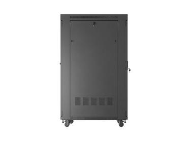 Комуникационен шкаф Lanberg rack cabinet 19' free-standing 32U/600X1000 (FLAT PACK) with glass door LCD black
