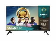 Телевизор Hisense 32' A4Q, HD 1366x768,3000:1, DLED, HLG, DTS Virtual X, Smart TV, WiFi, WiFi Direct, BT, VIDAA U7,Anyview Cast, 2xHDMI, 2xUSB, LAN, CI+, DVB-T2/C/S2, Black