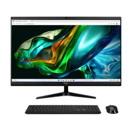 Настолен компютър - всичко в едно Acer Aspire C27-1800 27' FHD IPS AiO, Intel Core i5-12450H (up to 4.40GHz, 12MB), 16GB DDR4, 512GB SSD, Free 2.5' HDD slot, no DVD, Iris Xe Graphics, HDMI out, USB 3.2, USB 2.0, Type- C, RJ-45, WiFi AX&BT, Cam + mic., KBD