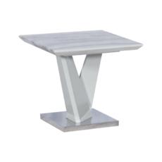 Холна маса ВЕЛИЯНА- сив цвят, тип мрамор