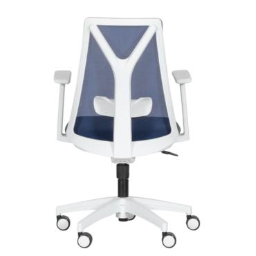 Работен стол ЗЛАТИ- сив- син цвят, отзад