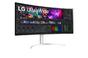 Монитор LG 40WP95CP-W, 39.7' 21:9 Curved UltraWide 5K2K Nano IPS AG, 5ms, 300 cd/m2, 1000:1, Mega DFC, 5120x2160, DCI-P3 98%, HDR 10, AMD FreeSync, USB 3.0, Thunderbolt 4, USB Type-C, HDMI, DisplayPort, 2x5W, PBP, Tilt, Height, Swivel, Tiltan