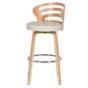 Бар стол АЛИС- седалка цвят крем