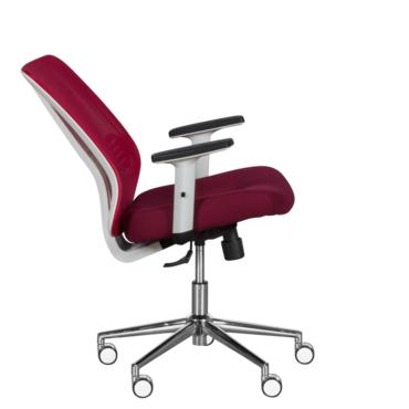 Работен стол РАДИ- червена мрежа, дамаска