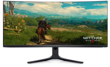 Монитор Dell Alienware AW3423DWF, 34' CURVED QD-OLED GAMING LED 21:9 AR, 0.1ms GtG, WQHD (3440x1440), 165Hz, 1000:1, 250 cd/m2, AMD FreeSync Premium, HDR 400, 99.3% DCI-P3 ,HDMI, DP, USB 3.2 Hub, PIP, PBP, ComfortView, Height Adjustable, Swivel, Tilt, Bla