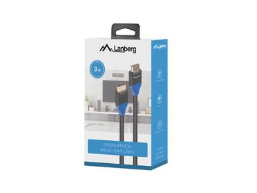 Кабел Lanberg HDMI M/M V2.0 cable 3m 4K CU box, black