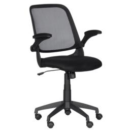 Работен стол АЛЕНА- снимка отстрани, мрежа, дамаска 