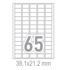 Самозалепващи етикети 38.1x21.2 65 бр.