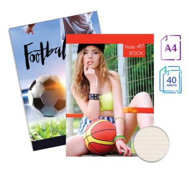 Тетрадка телчета А4 вестник 40 л редове